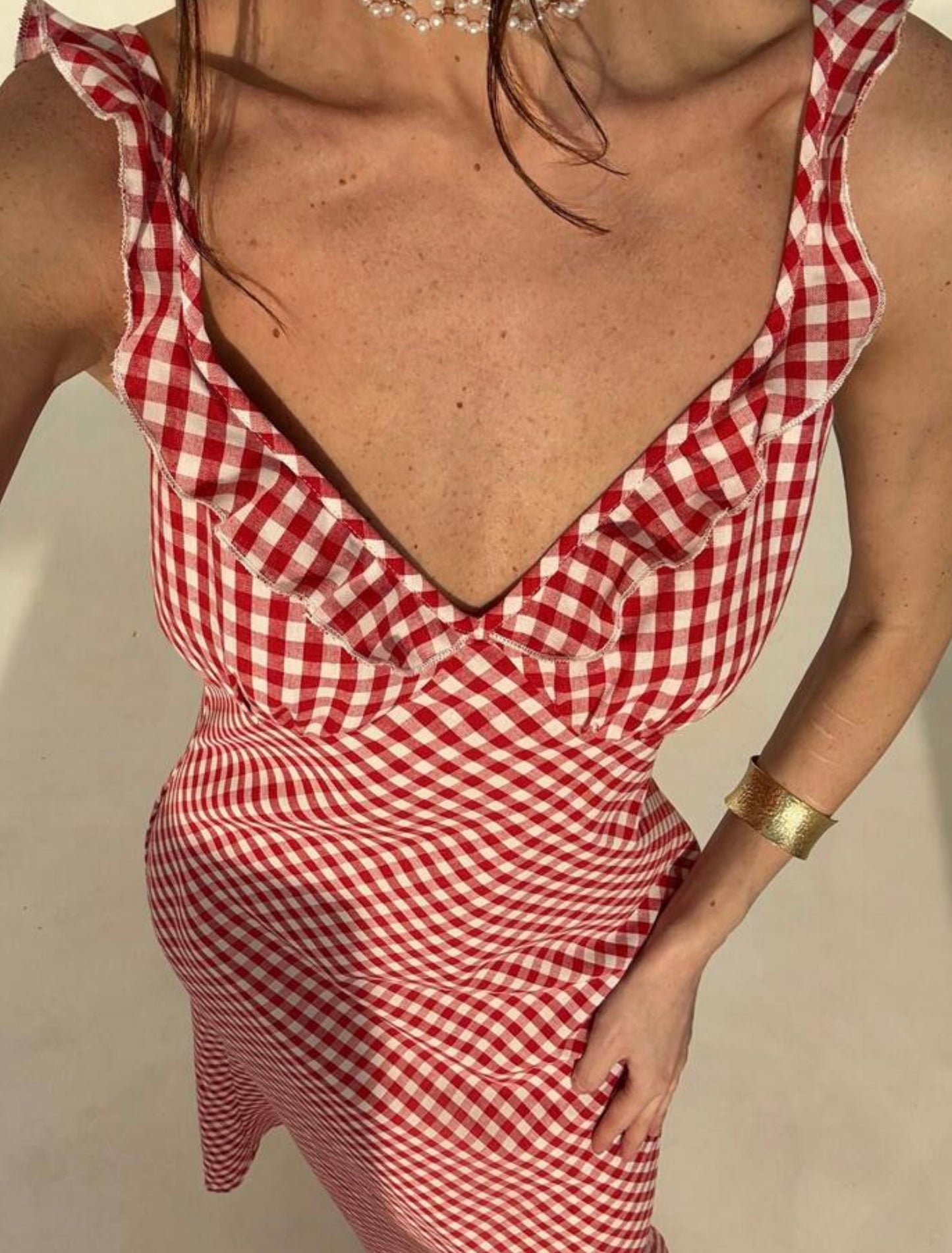 Casual Midi Plaid Dress