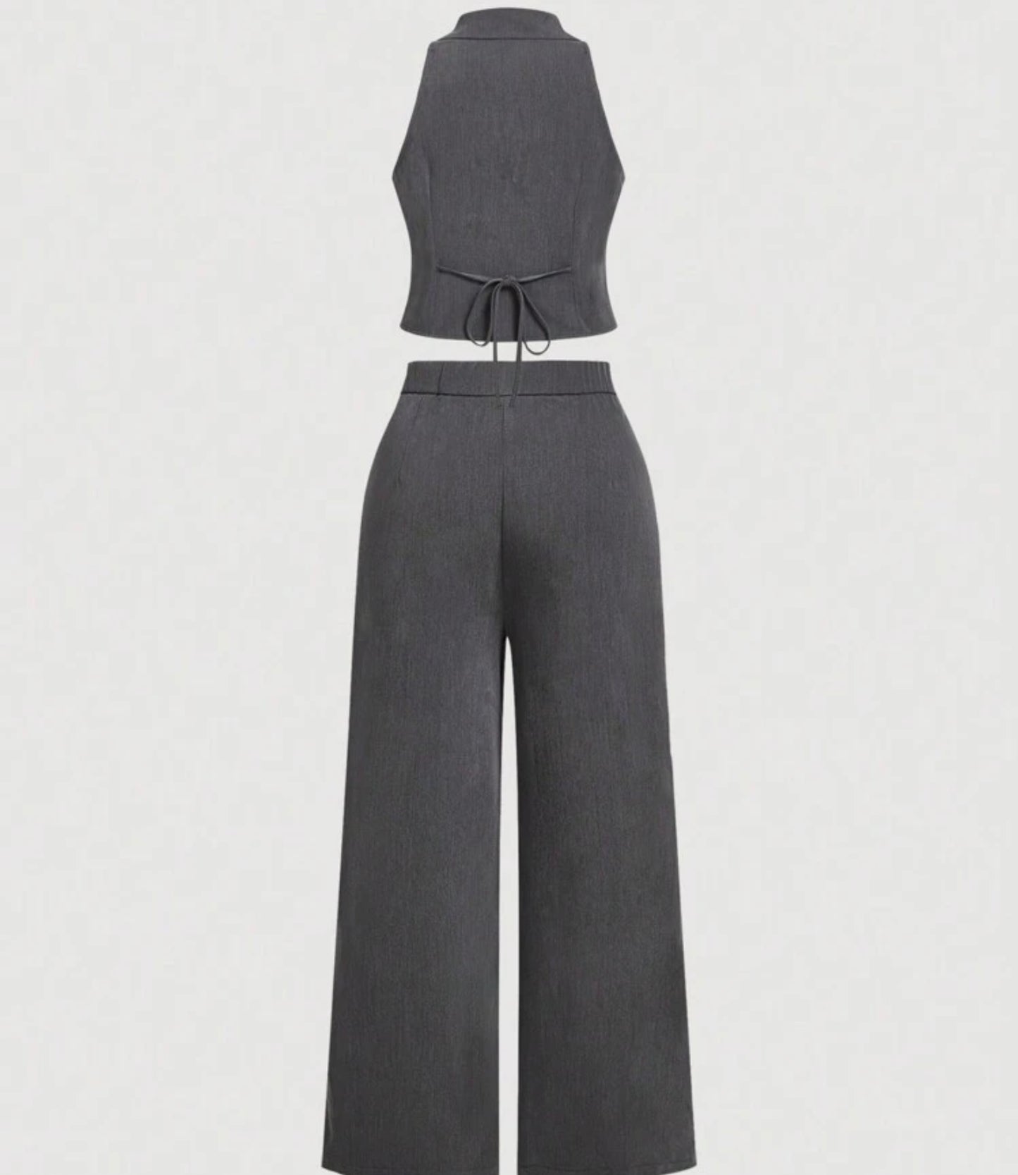 Collar Vest & Pants Set