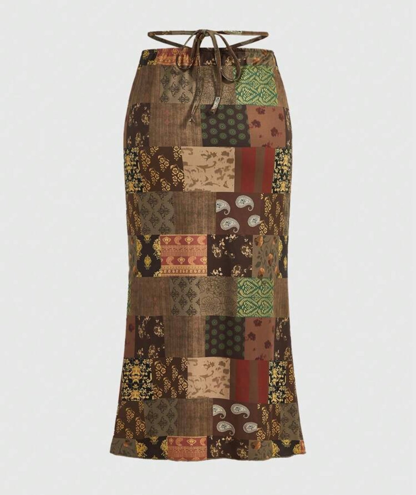 Drawstring Ruched Skirt