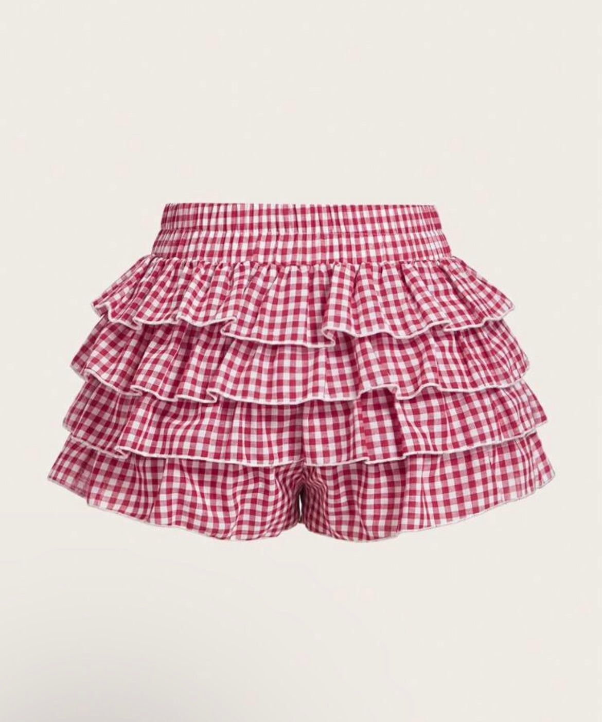Low-Waist Ruffled Shorts