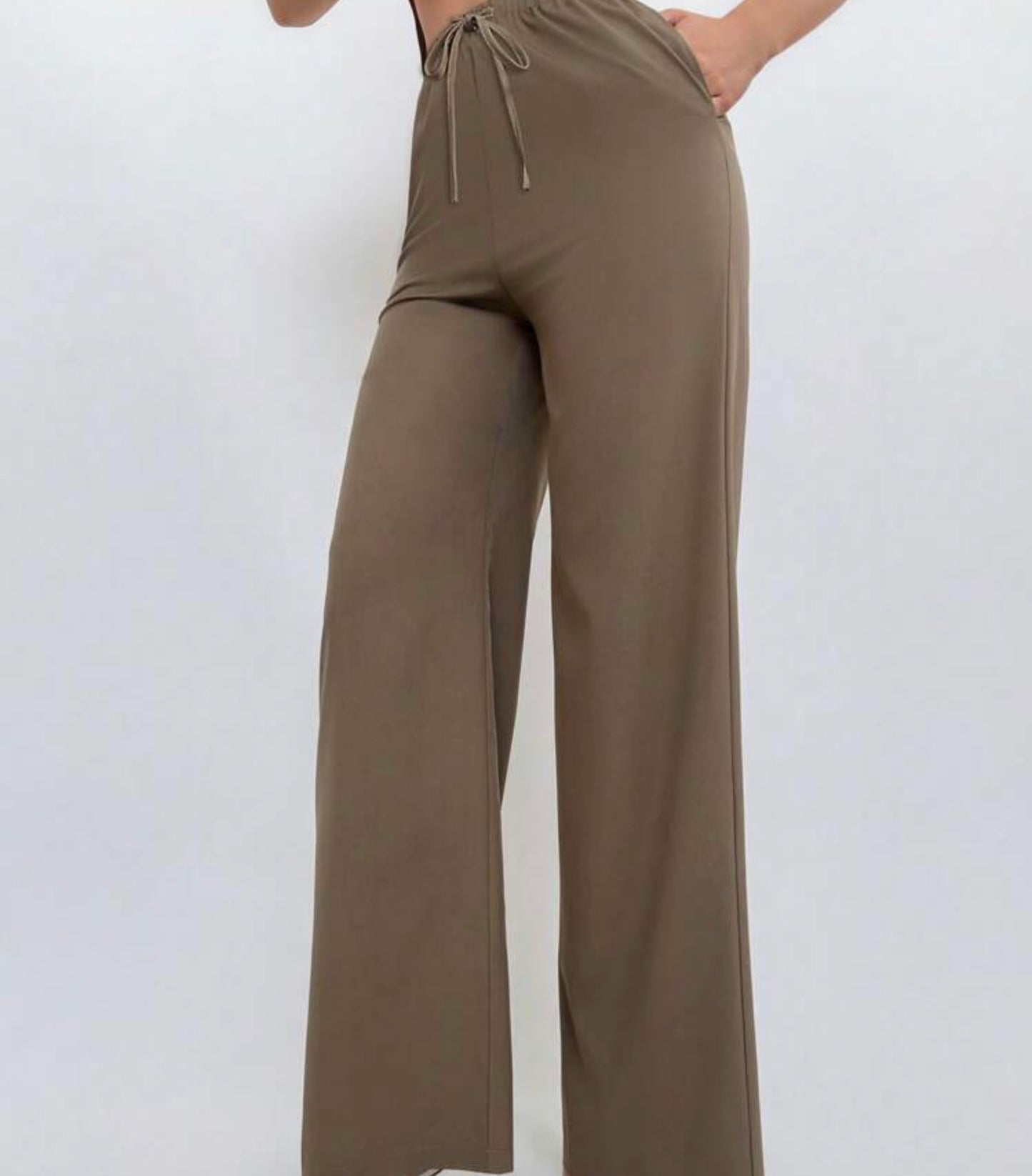 Asymmetric Halter Top & Matching Trousers Set