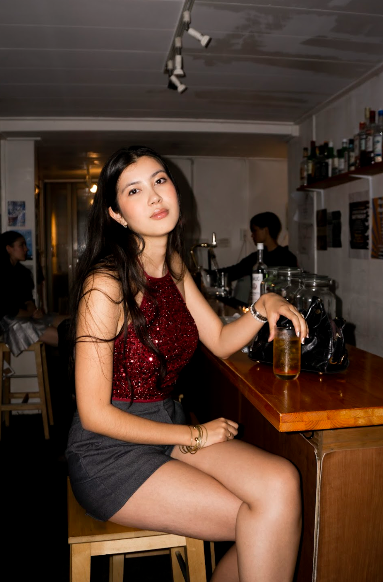 Sequin Cropped Halter Neck Tank Top