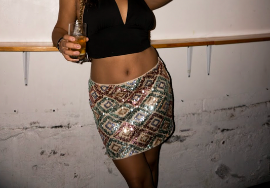 Sequin Mini Skirt