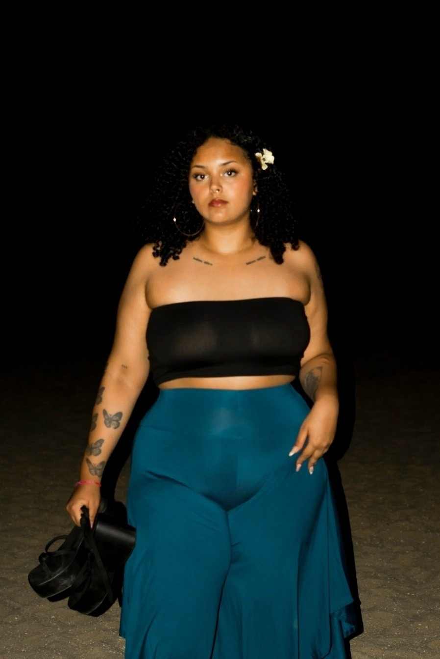 Asymmetrical Wide Leg Pants