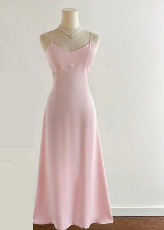 ロングストラップフィットドレス